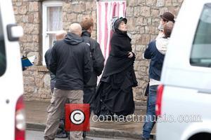 Dame Diana Rigg BBC One series sci fi series 'Doctor Who' shoots in Butetown Cardiff, Wales - 02.07.12,