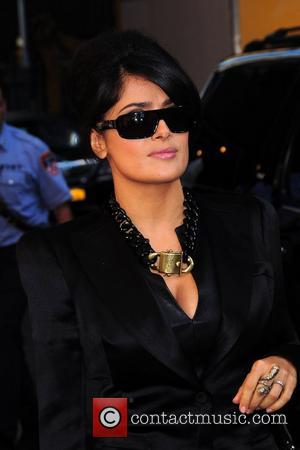 Salma Hayek  'The Late Show with David Letterman' held at the Ed Sullivan Theatre - Arrivals New York City,...