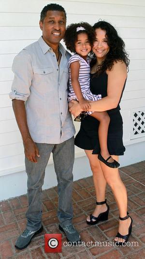 Kenneth Babyface Edmonds and her daughter at the 3rd Annual My Brother Charlie Family Fun Festival held at The Culver...