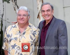 Randy Newman and Neil Diamond Neil Diamond is honoured with a star on the Hollywood Walk of Fame Los Angeles,...