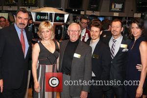 CBS's 'Blue Bloods' cast members Tom Selleck, Amy Carlson, Len Cariou, Will Estes, Donnie Wahlberg and Bridget Moynahan visit at...