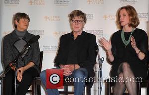 Robert Redford, Laura Skandera Trombley and Guest Pitzer College honors actor Robert Redford with the new 'The Robert Redford Conservancy'...