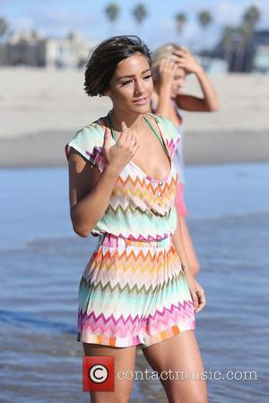 Frankie Sandford of The Saturdays spends the day at the beach. Venice Beach, California - 10.10.12