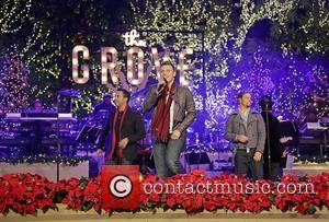 Backstreet Boys (L-R) Howie Dorough,Nick Carter, and Brian Littrell 10th Annual Hollywood Christmas Celebration at The Grove Los Angeles, California...