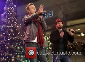 Backstreet Boys (L-R) Nick Carter and A.J. McLean 10th Annual Hollywood Christmas Celebration at The Grove Los Angeles, California -...