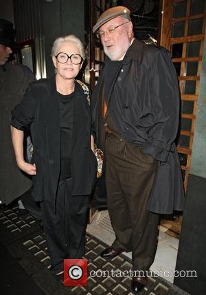 'Cagney and Lacy' star Sharon Gless at the Ivy with husband ,Barney Rosenzweig who was the producer for the show....