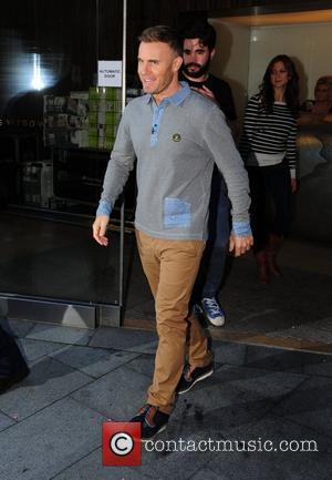 Gary Barlow leaving his hotel for the first day of boot camp Liverpool, England - 17.07.12