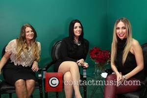 Karen Gravano, Ramona Rizzo and Diana Madison - 'Mob Wives' Karen Gravano and Ramona Rizzo on the set of Hollyscoop...