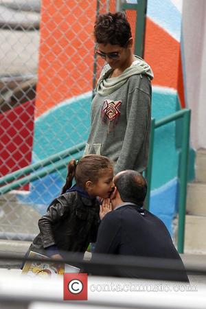 Halle Berry - Halle Berry takes her daughter Nahla Aubry to school Los Angeles California United States Tuesday 5th February...