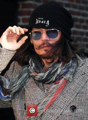 Johnny Depp - 'The Late Show With David Letterman' celebrities at Ed Sullivan Theater - New York, United States -...