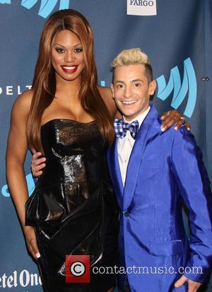 Laverne Cox and Frankie James Grande - 24th Annual GLAAD Media Awards held at New York Marriott Marquis - Arrivals...