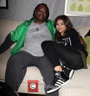 Kazembe Ajamu Coleman and Zendaya - 'Dancing with the Stars' Season 16 - Backstage Gifting Suite held at CBS Studios...