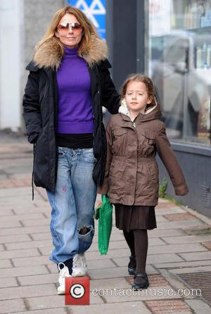 Geri Halliwell and Bluebell Halliwell - Celebrities on the school run - London, United Kingdom - Monday 18th March 2013