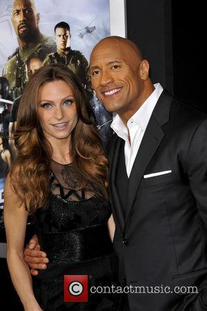 Dwayne Johnson and Lauren Hashian