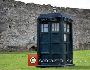 Tardis - Doctor Who cast filming on location for the 50th anniversary of the BBC series, 'An Adventure in Time...