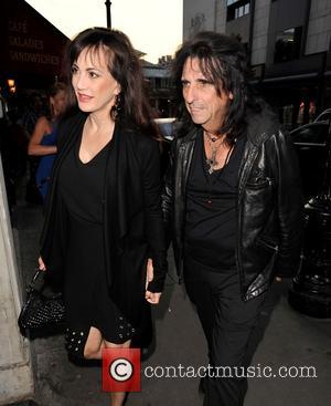 Alice Cooper and Sheryl Cooper - Alice Cooper and wife Sheryl out for dinner at Balthazar restaurant in Covent Garden...