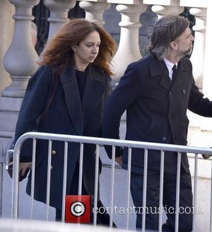 Maya Rudolph and Paul Thomas Anderson - The funeral of actor Philip Seymour Hoffman held at Church of St. Ignatius...