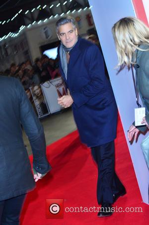 GEORGE CLOONEY - UK Film Premiere of 'The Monuments Men' held at the Odeon Leicester Square - Arrivals - London,...