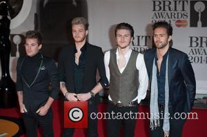 Lawson, Adam Pitts, Joel Peat, Ryan Fletcher and Andy Brown - The 2014 Master Card Brit Awards held at the...