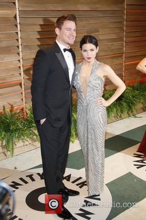 Channing Tatum and Jenna Dewan - Celebrities attend 2014 Vanity Fair Oscar Party at Sunset Plaza. - Los Angeles, United...