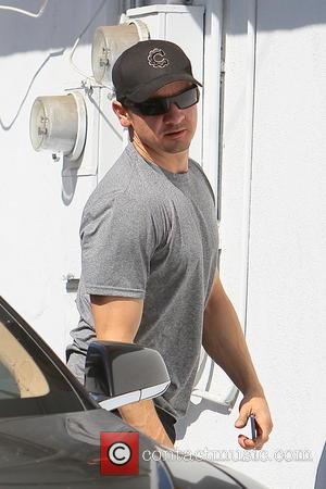 Jeremy Renner - Jeremy Renner seen arriving at a gym in West Hollywood. - Los Angeles, California, United States -...
