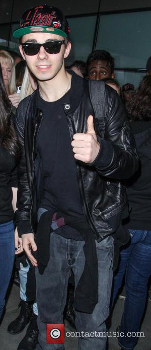 Nathan Sykes - The Wanted arrive at JFK