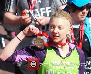 Natalie Dormer - Athletes, celebrities wheelchair users and fun runners complete the Virgin Money London Marathon on the Mall -...