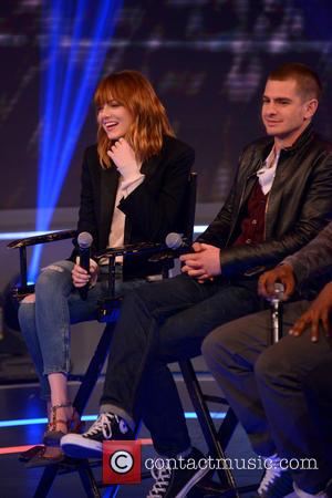 Emma Stone and Andrew Garfield - The Cast of 'The Amazing Spider-Man 2' Visit BET's  