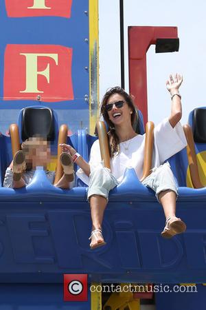 Alessandra Ambrosio and Anja Mazur - Alessandra Ambrosio with fiancé Jamie Mazur and their son Noah and daughter Anja spend...