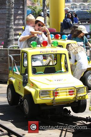 Alessandra Ambrosio and Noah Mazur - Alessandra Ambrosio with fiancé Jamie Mazur and their son Noah and daughter Anja spend...