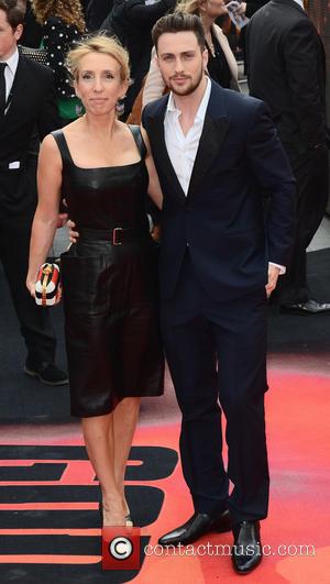 Sam Taylor Wood and Aaron Taylor Johnson - 'Godzilla' European Premiere at the Odeon, Leicester Square, London - London, United...