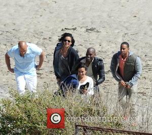 Vin Diesel, Tyrese Gibson, Michelle Rodriguez and Ludacris - Vin Diesel filming last scenes for 