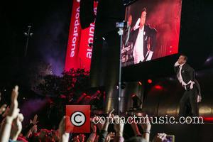 Robbie Williams - Rock In Rio Lisboa 2014 at Parque da Bela Vista - Day 1 - Lisbon, Portugal -...