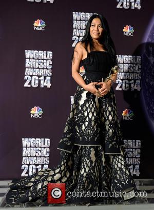 Anggun - The 2014 World Music Awards at the Salle des Etoiles - Inside - Monte Carlo, Monaco - Tuesday...