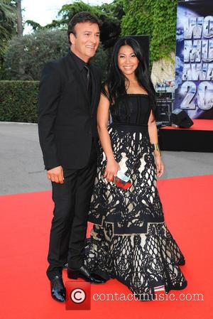 Anggun and Tony Carreira - The 2014 World Music Awards at the Salle des Etoiles - Arrivals - Monte Carlo,...