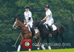 Prince Harry and Prince William - Prince Harry and Prince William play polo at Audi Challenge - Ascot, United Kingdom...
