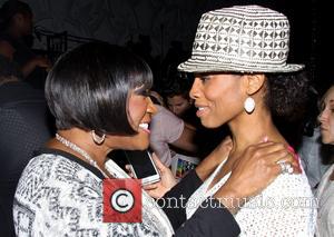 Patti LaBelle and Anika Noni Rose - Backstage at the Broadway musical After Midnight at the Brooks Atkinson Theatre. -...