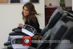 Nikki Reed - Nikki Reed gets a pedicure after taking a romantic stroll with a male friend and eating lunch...