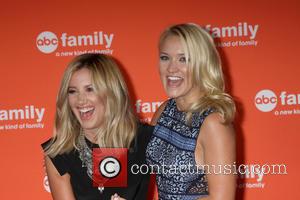 Ashley Tisdale and Emily Osment - Disney ABC TCA 2014 Summer Press Tour - Arrivals - Beverly Hills, California, United...