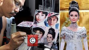 Audrey Hepburn and Noel Cruz - Accomplishing this feat requires many photos of the famous person/character, plenty of time, and...