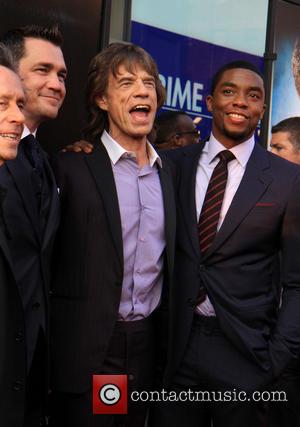 Mick Jagger and Chadwick Boseman - New York premiere of 'Get On Up' held at The Apollo Theater - Arrivals...
