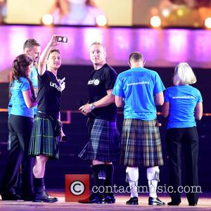 UNICEF Ambassadors, James McAvoy and Sir Chris Hoy - The 2014 Glasgow Commonwealth Games - Opening Ceremony at Celtic Park...