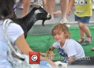 Selma Blair and Arthur Bleick - Selma Blair and her son Arthur Bleick visit a local petting zoo in Studio...