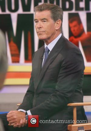 Pierce Brosnan - Pierce Brosnan appears on 'Good Morning America' to promote his new movie 'The November Man' - New...