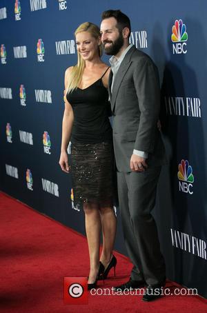 Katherine Heigl and Josh Kelley - Celebrities we photographed as the arrived at the NBC & Vanity Fair 2014-2015 TV...