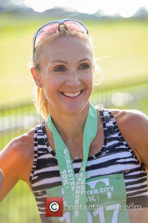 Paula Radcliffe - Former Olympian and long distance runner Paula Radcliffe spotted at the Worcester City 10K Run in Worcester,...