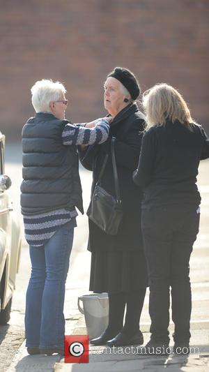 Stephanie Cole - British actor Tim Healey seen on the set of the sequel to the BBC comedy series 'Open...