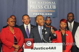 Al Sharpton, Marc Morial, Leslie McSpadden and Melanie Campbell - Civil rights leaders join the families of Michael Brown and...