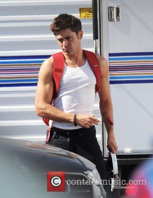 Hollywood heart throb Zac Efron snapped on the set of his latest project 