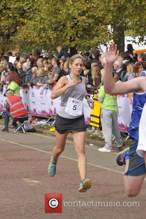 Sophie Raworth - Photographs of various British celebrities as they take part in the Royal Parks Foundation Half Marathon at...